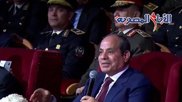 الرئيس السيسي في احتفالية عيد الشرطة 74