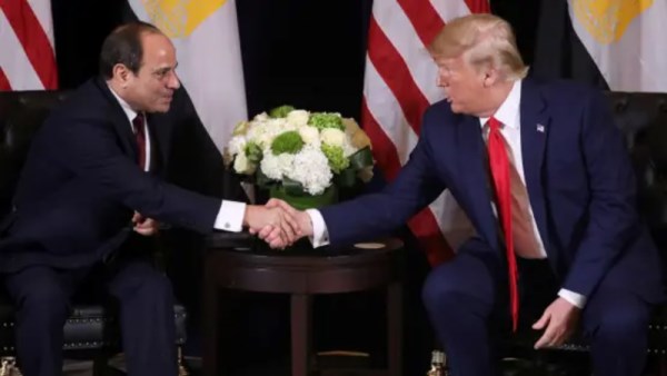 الرئيس السيسي ونظيره الأمريكي دونالد ترامب
