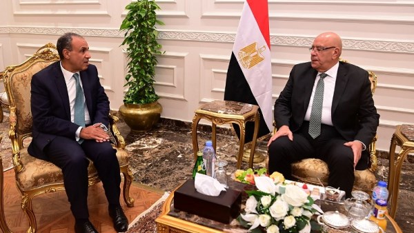 وزير الخارجية يلتقي المستشار هشام بدوي