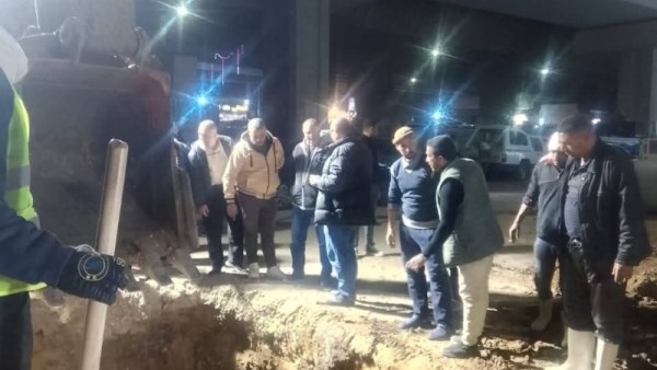 محافظ الجيزة يوجه بسرعة إنجاز تحويل خط مياه شرب 