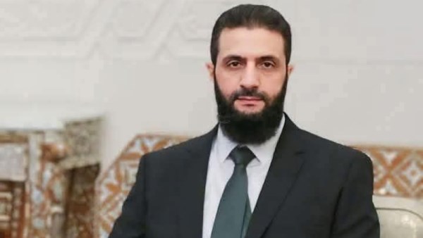 الرئيس السوري المؤقت أحمد الشرع