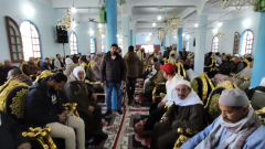 عزاء والد مي عمر في البحيرة، حضور جماهيري ومشاركة عدد كبير من قرّاء القرآن