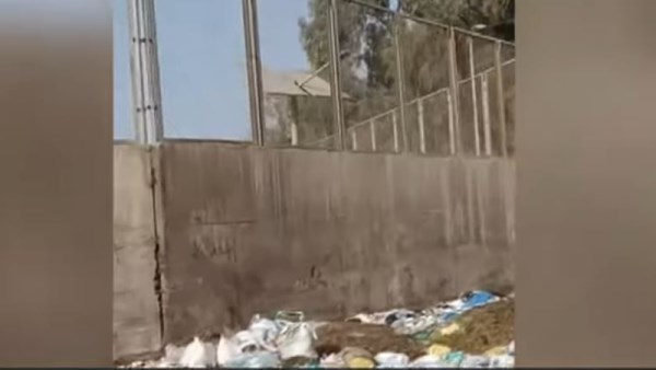 جانب من فيديو القمامة بالأهرامات