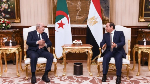 الرئيس عبد الفتاح السيسي و الرئيس الجزائري عبد المجيد تبون