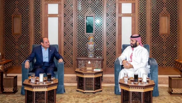 الرئيس عبدالفتاح السيسي ومحمد بن سلمان 