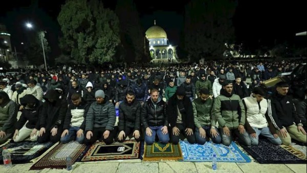 صلاة التراويح في المسجد الأقصى