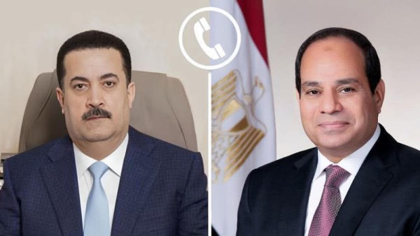 الرئيس عبدالفتاح السيسي و محمد شياع السوداني 