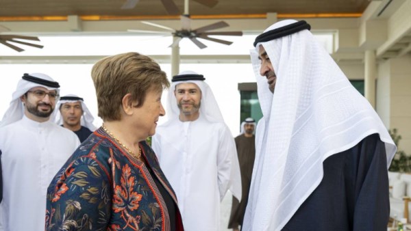 محمد بن زايد و كريستالينا جورجيفا