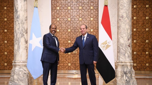 الرئيس السيسي ونظيره الصومالي
