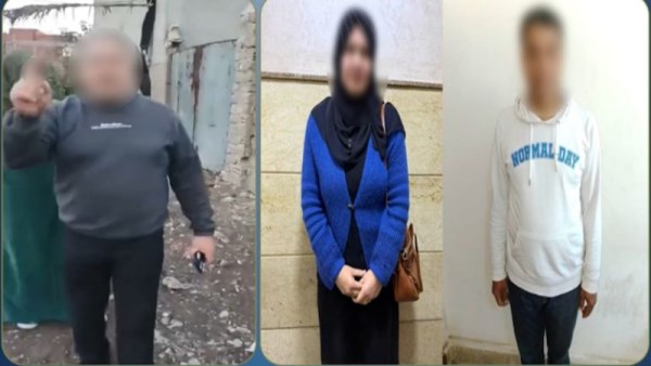 تعدي ضابط معاش على شخص وزوجته