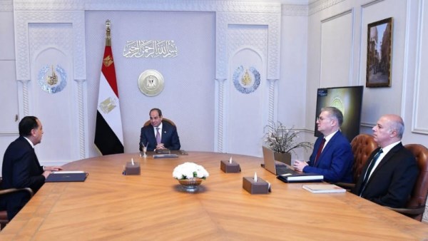 الرئيس السيسي ومدبولي وبدوي