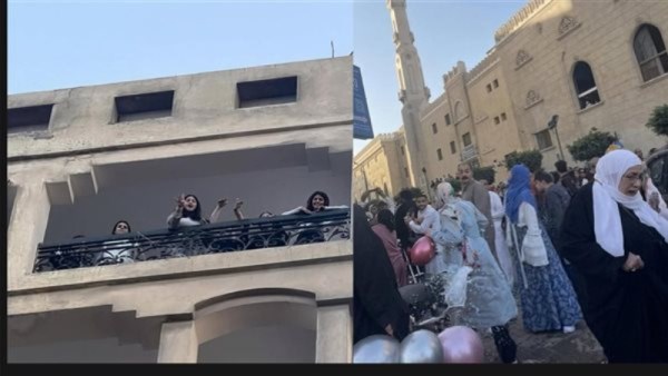  إلقاء زجاجات المياه على المصلين 
