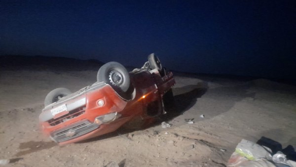  انقلاب سيارة ربع نقل بقنا