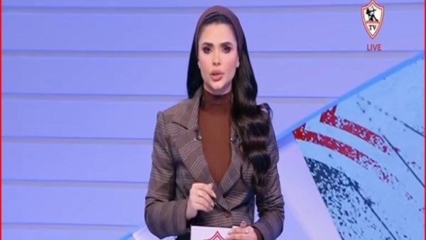 مذيعة قناة الزمالك 