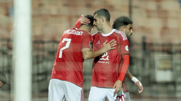 فرحة تريزيجيه في مباراة الأهلي والترجي 