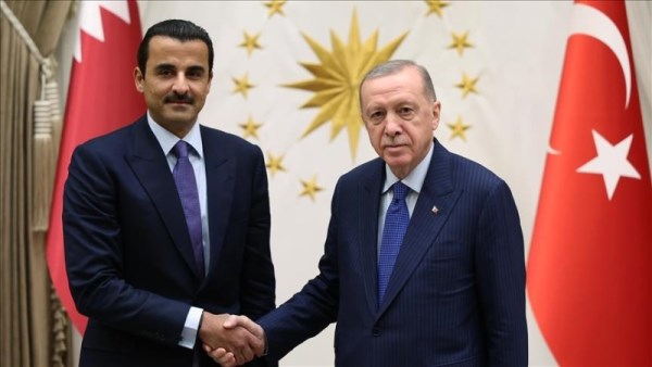 أردوغان وأمير قطر تميم بن حمد