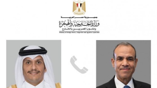 عبد العاطي والشيخ محمد آل ثاني يبحثان هاتفيًا التصعيد العسكري