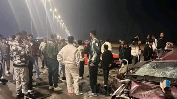 حادث تصادم طريق مصر الإسماعيلية الصحراوي 