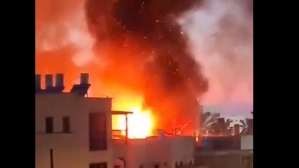 مستوطنة نهاريا بعد القصف من الصواريخ الإيرانية 