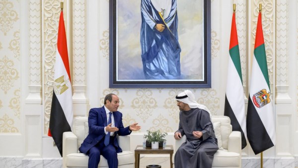 الرئيس عبدالفتاح السيسي وبن زايد 