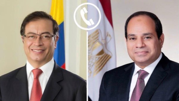 الرئيس السيسي وجوستافو بيترو