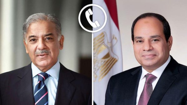 الرئيس عبد الفتاح السيسي و رئيس الوزراء الباكستاني شهباز شريف