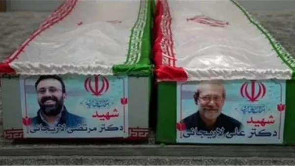 تشيع جثمان لاريجاني وسليماني