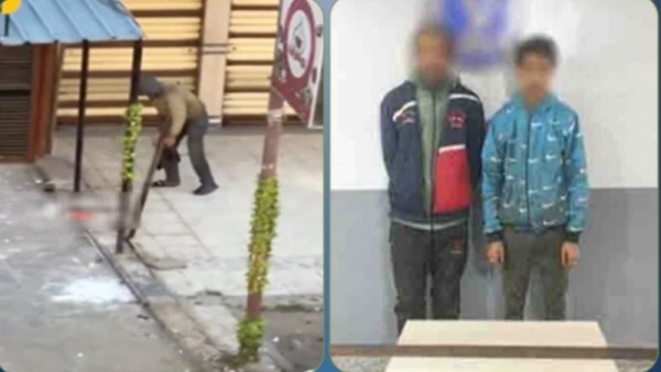 المتهمين وجانب من الواقعة