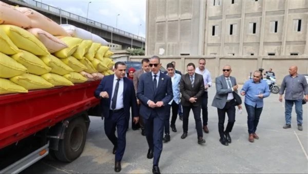 محافظ الجيزة يتفقد صومعة إمبابة