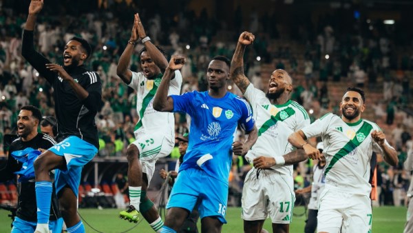 فرحة لاعبي الأهلي السعودي