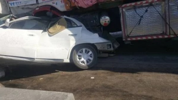 حادث تصادم سيارة النائب الرئيسي لبنك مصر 