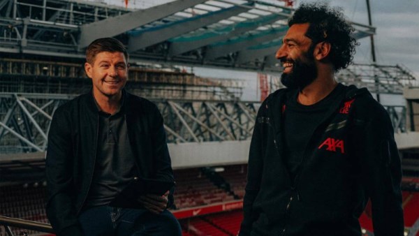 محمد صلاح وستيفن جيرارد
