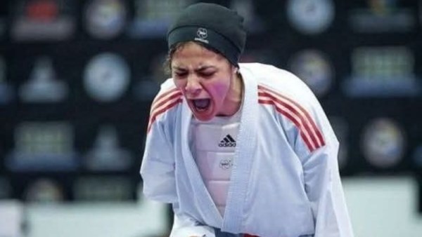 منة الهواري لاعبة منتخب مصر للكاراتيه