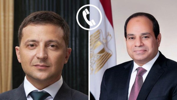 اتصال السيسي وزيلينسكي اليوم الجمعة
