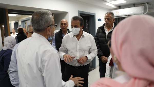 وزير الصحة في مستشفى مدينة نصر للتأمين الصحي
