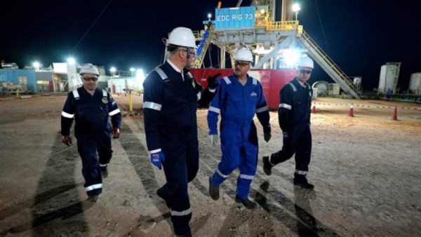 وزير البترول في حقل مليحة 