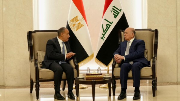 وزير الخارجية بدر عبد لعاطي ونظيره العراقي
