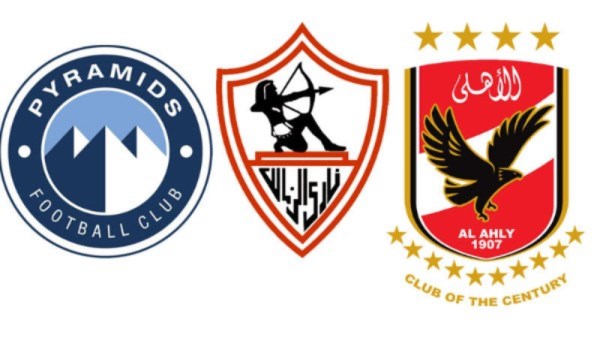 شعار الزمالك والأهلي وبيراميدز 