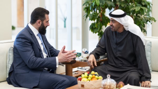 بن زايد وأحمد الشرع