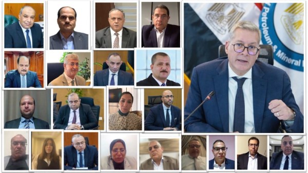 وزير البترول وأعضاء شركة الحفر المصرية