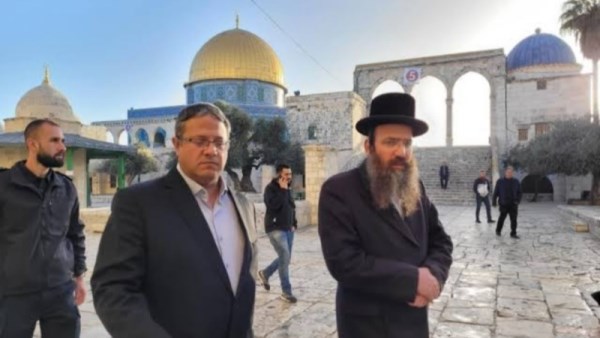 وزير الأمن القومي الإسرائيلي بالمسجد الأقصى