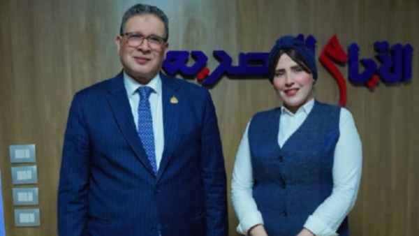 النائب عصام العمدة والزميلة شيماء حتحوت