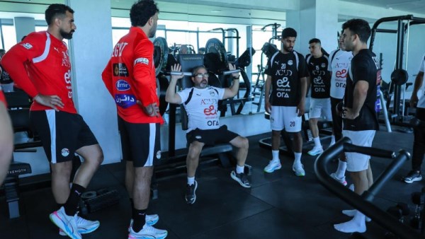 مران منتخب مصر في الجيم