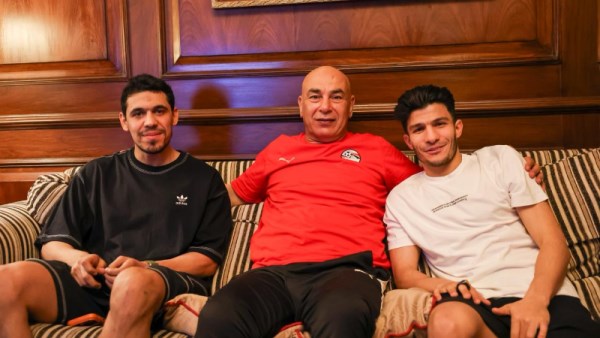 حسام حسن مع محمد حمدي وإسلام عيسى