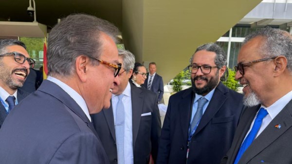 وزير الصحة مه المدير العام لمنظمة الصحة العالمية