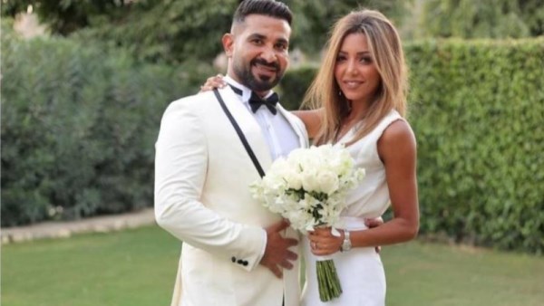 أحمد سعد وزوجته 