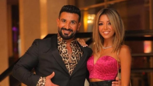 احمد سعد وزوجته 