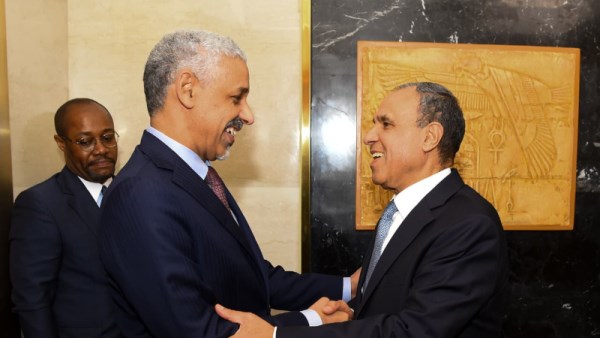 بدر عبدالعاطي ورئيس بنك التنمية الأفريقي 