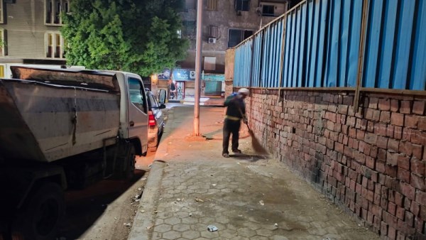 جولة ليلية لمحافظ الجيزة لمتابعة النظافة والانضباط 