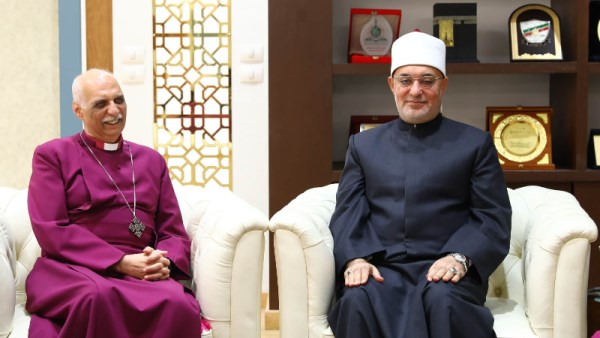 مفتي الجمهورية ووفد الكنيسة الأسقفية